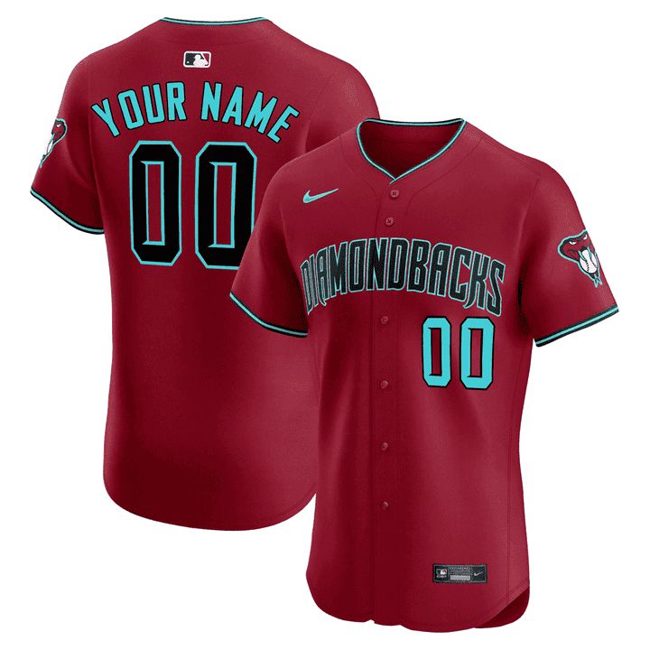 Men Arizona Diamondback Red Nike 2024 Flex Base Custom MLB Jersey->customized mlb jersey->Custom Jersey